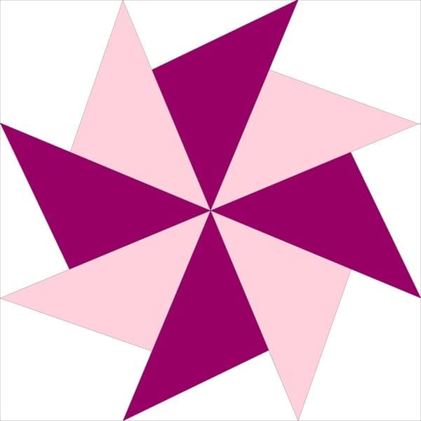 A pink and purple pinwheel is shown.