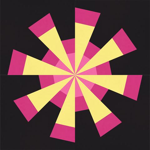 Pink and Yellow pattern icon