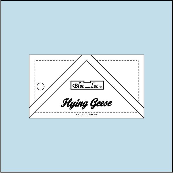 Bloc Loc Flying Geese 2.25” x 4.5” Finished