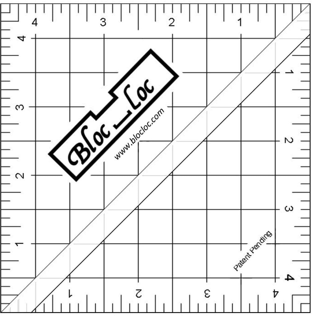 Half square triangle ruler set 1 bloc loc rulers