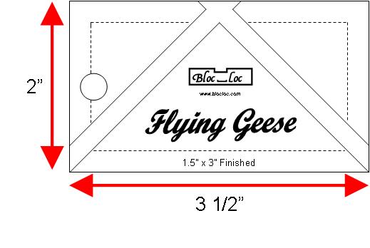 Bloc Loc Flying Geese Ruler – Thimbles Quilts