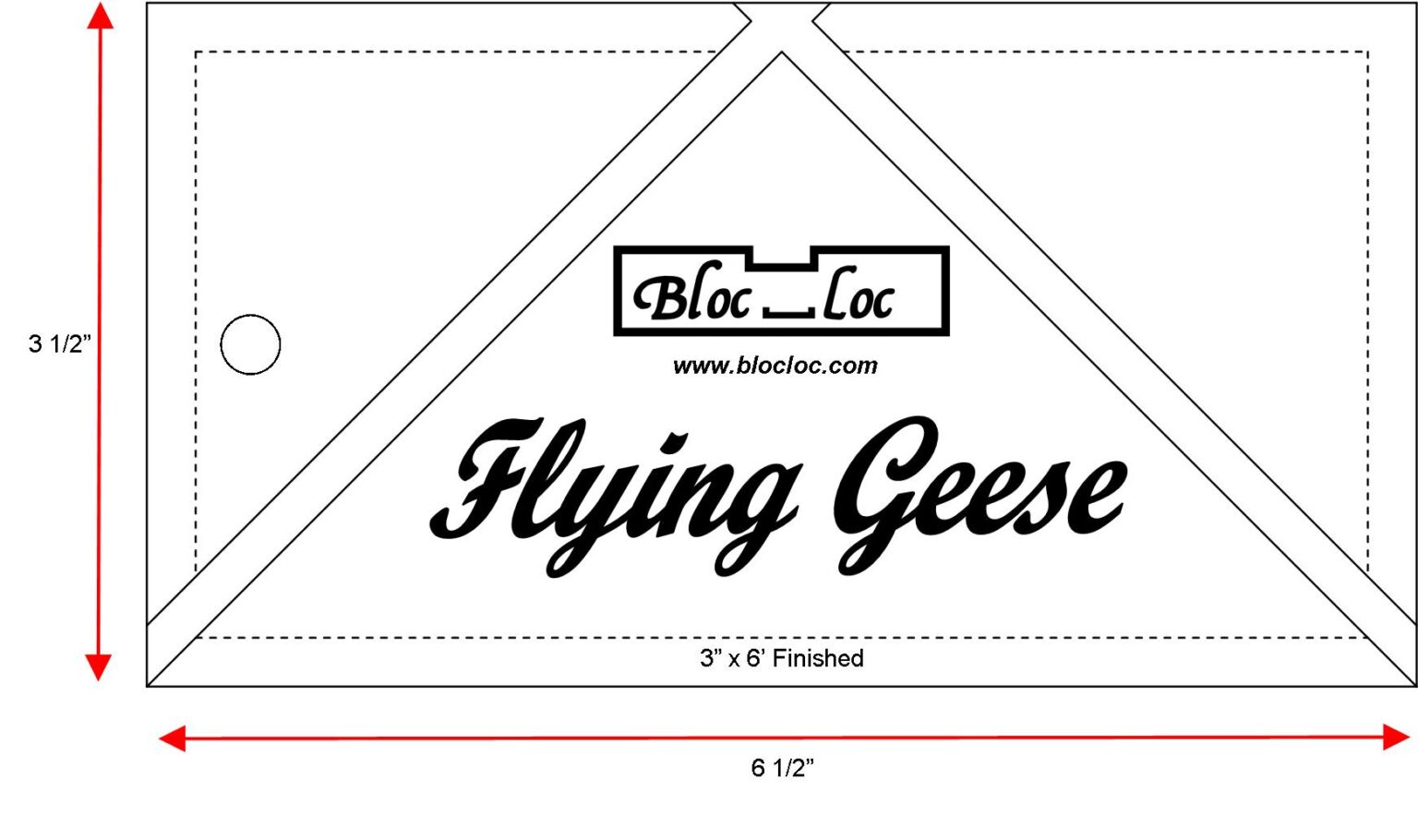 Flying Geese Ruler