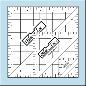 Bloc Loc ~ Perfect Half Square Triangle Quilting Ruler ~ 3 1/2 Inch ~ HST 35 