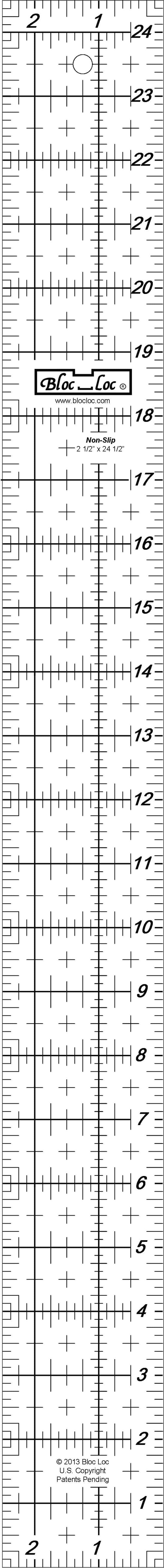 Non-Slip 2.5” x 24.5” RH Ruler