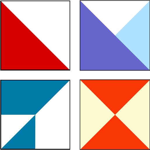 Bloc Loc Half-Rectangle Triangle 3:1 Ruler Set Small – 5 Little