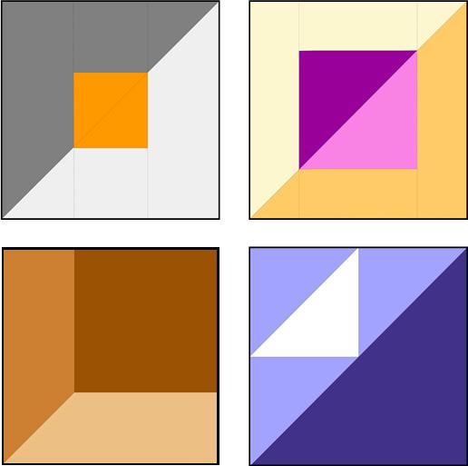 Bloc Loc Half-Square Triangle Ruler 4 1/2 x 4 1/2