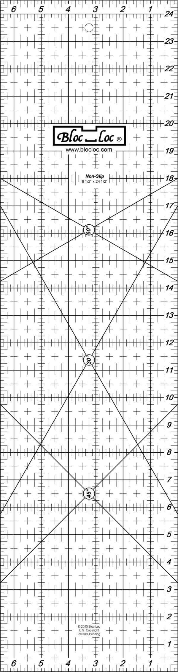 Non-Slip Ruler 6 1/2