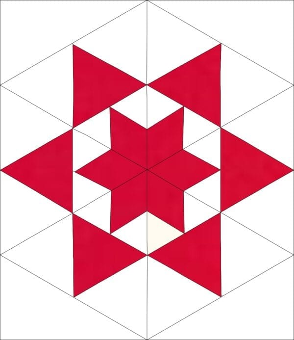 red star quilt pattern icon