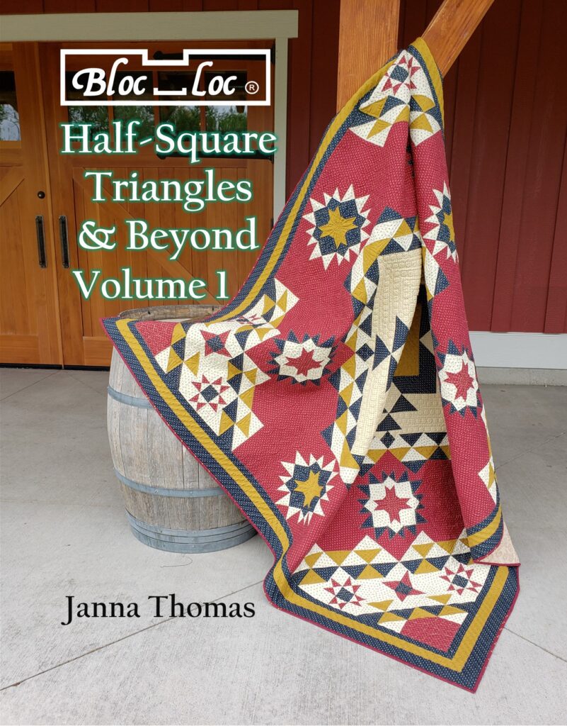 A book cover with a quilt on it